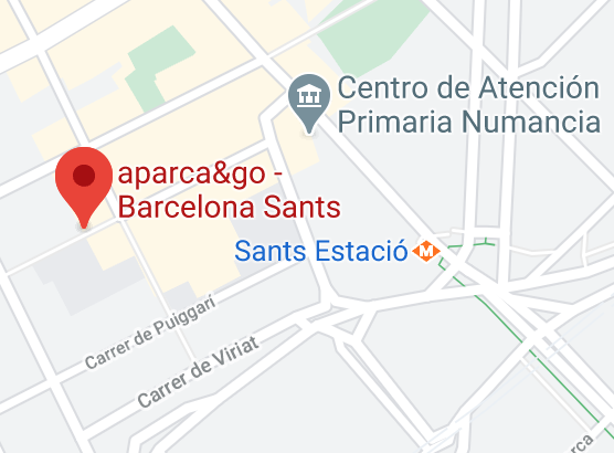Mapa Barcelona Sants Train Station Parking